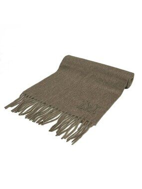 Max Mara Scarf Dahlia Gray Beige Cashmere